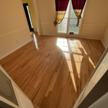 Hardwood flooring in a Georgia house