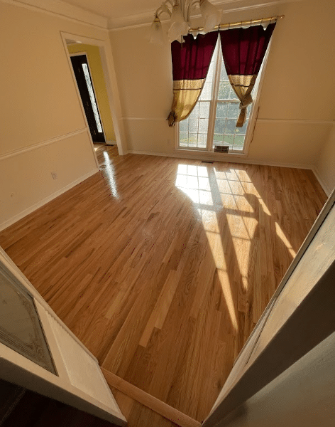 Hardwood flooring in a Georgia house