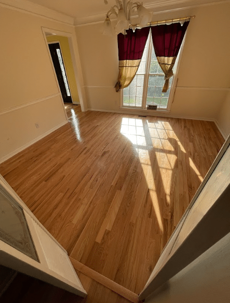 Hardwood flooring in a Georgia house