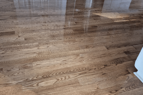 A flooring installation