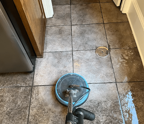 A tile cleaning equipment