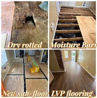 Luxury Vinyl Planks with Carpet Transformers